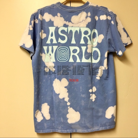Travis Scott Astro World “Wish you were here” Shirt - Picture 2 of 6